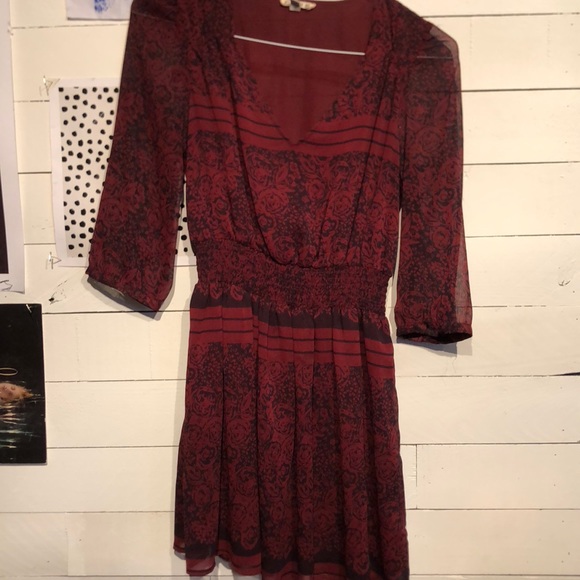 Printed chiffon mini dress - Picture 2 of 4